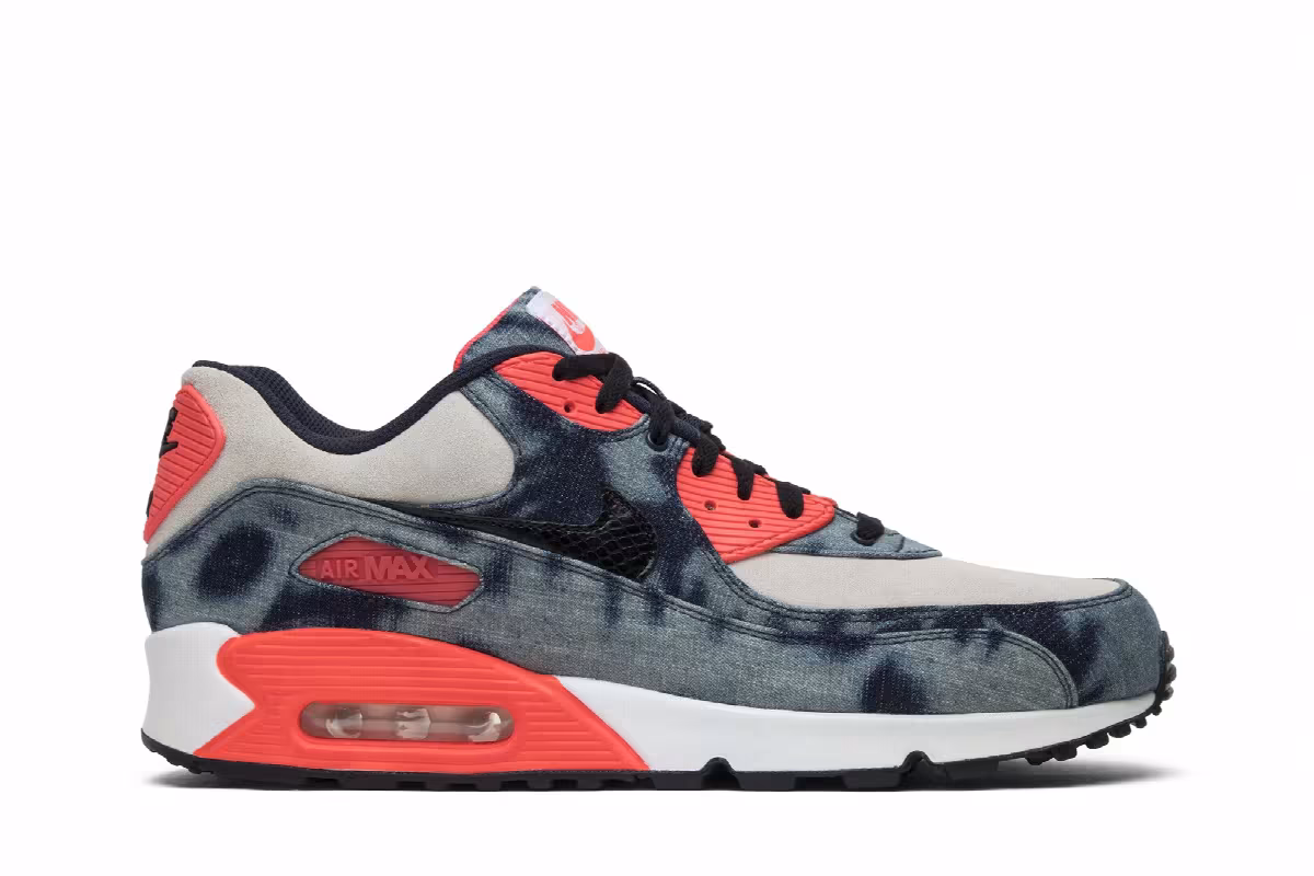 Atmos x Nike Air Max 90 QS Bleached Denim, view 2