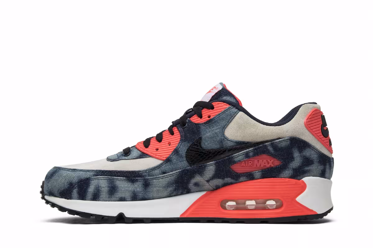 Atmos x Nike Air Max 90 QS Bleached Denim, view 4