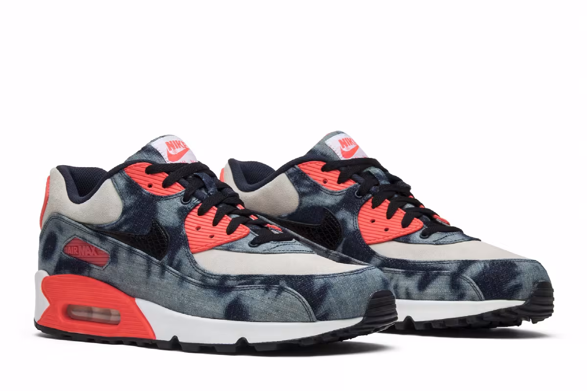 Atmos x Nike Air Max 90 QS Bleached Denim, view 9
