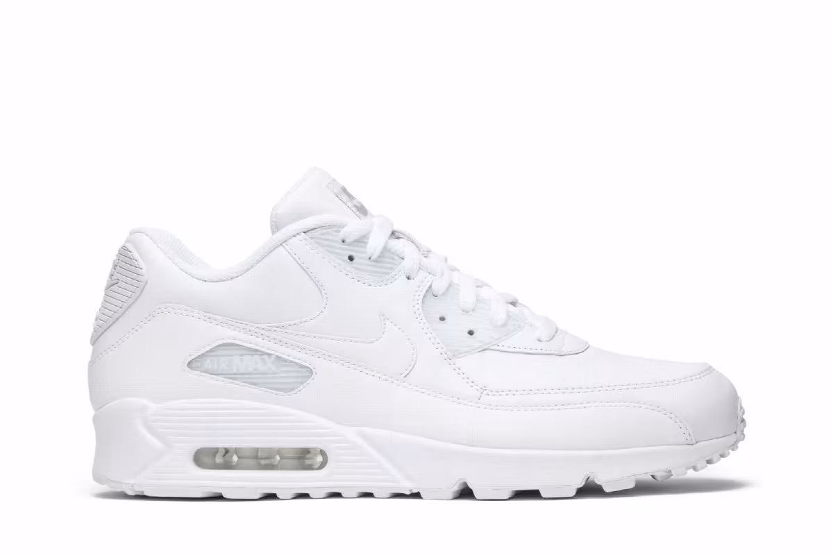 Nike Air Max 90 White Leather, view 2