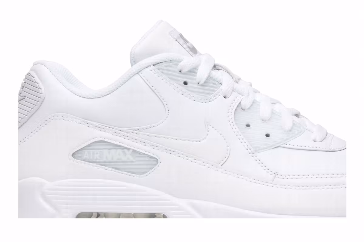 Nike Air Max 90 White Leather, view 3