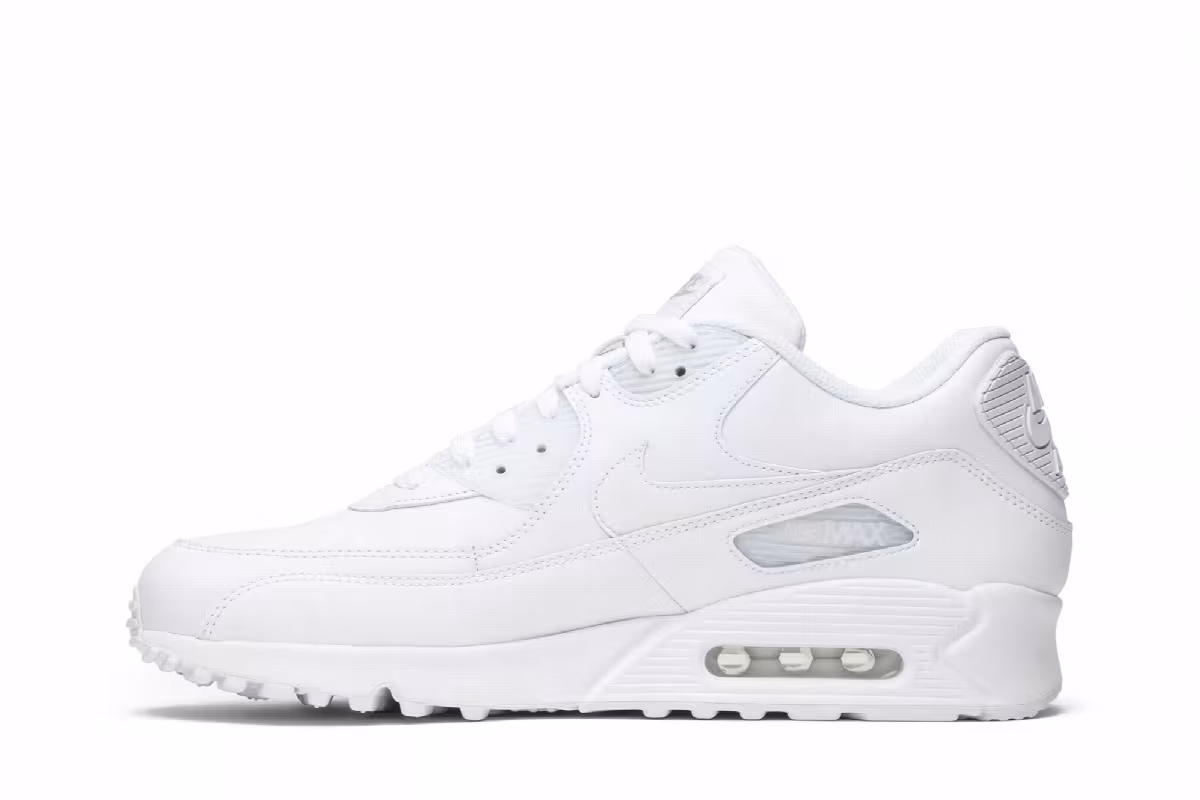 Nike Air Max 90 White Leather, view 4