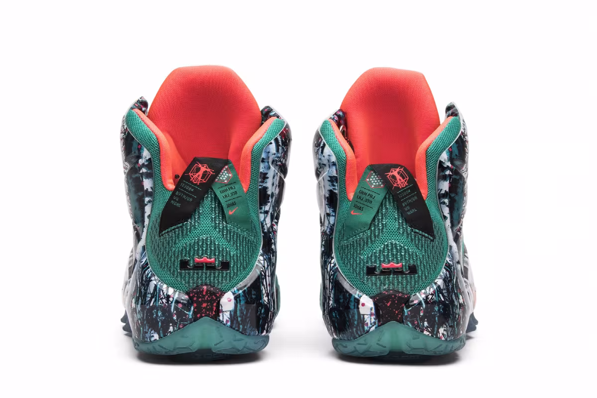 Nike LeBron 12 Xmas Akron Birch, view 7