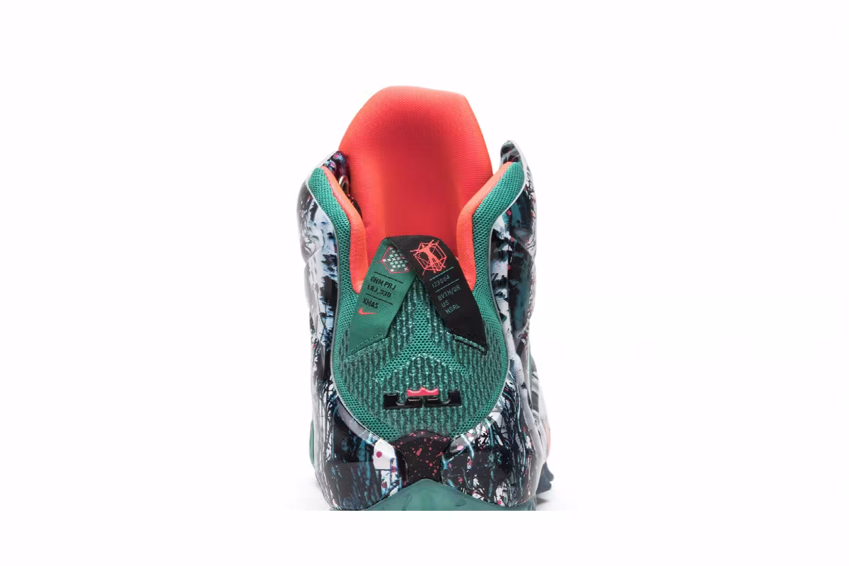 Nike LeBron 12 Xmas Akron Birch, view 8