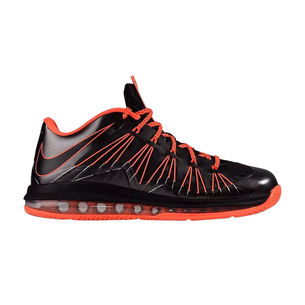 Nike Air Max LeBron 10 Low Black Total Crimson
