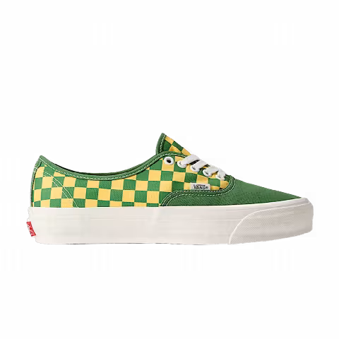 Vans Authentic 44 LX 'Checkerboard - Fairway Green Yellow'