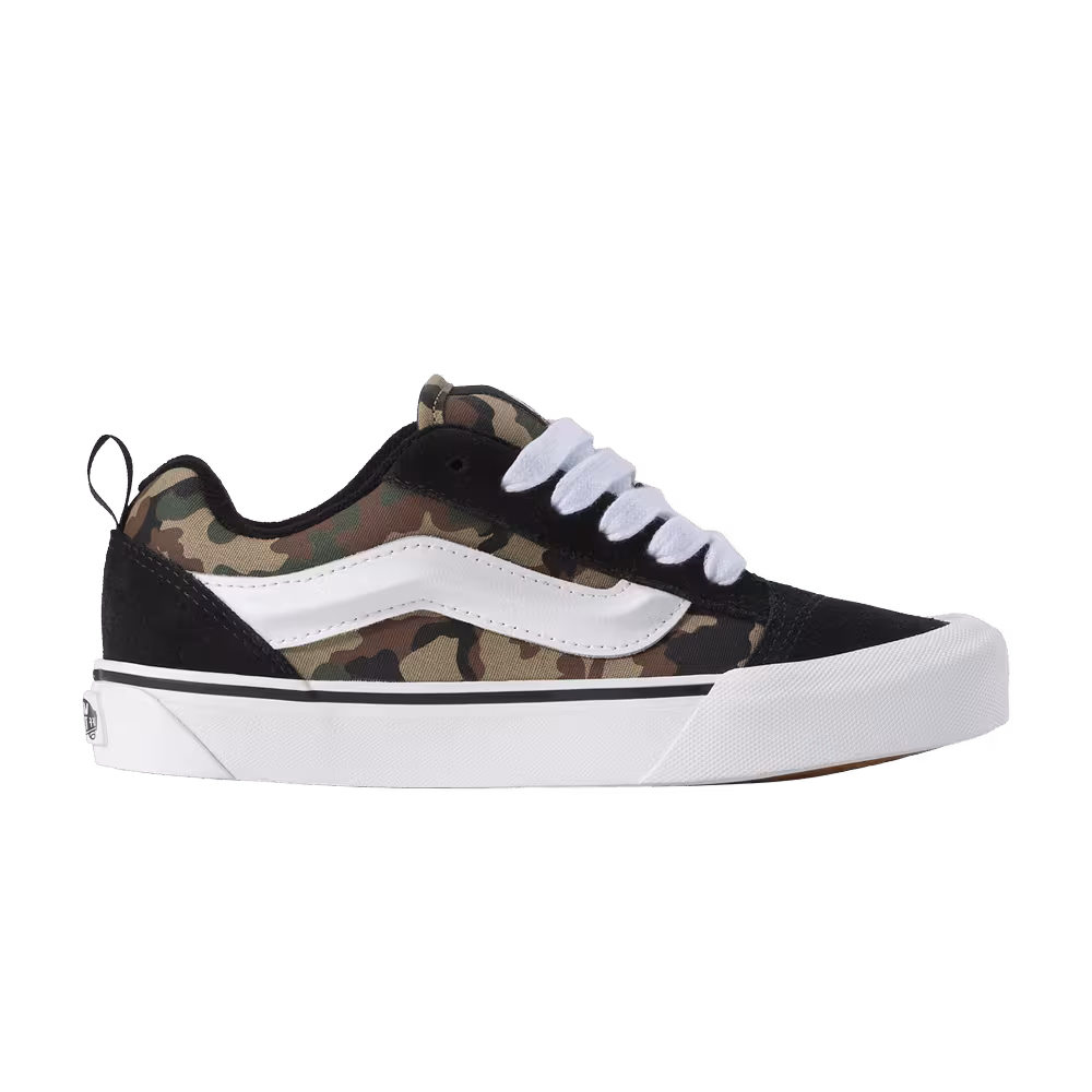Vans Knu-Skool Kids Black Green Camo