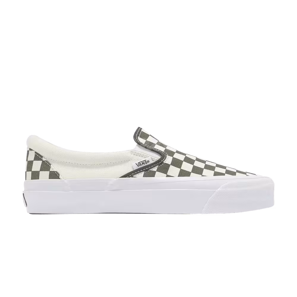 Vans Classic Slip-On 98 LX Checkerboard - Grape Leaf Green