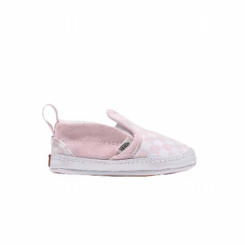 Vans Classic Slip-On V Crib 'Checkerboard - Pink True White'