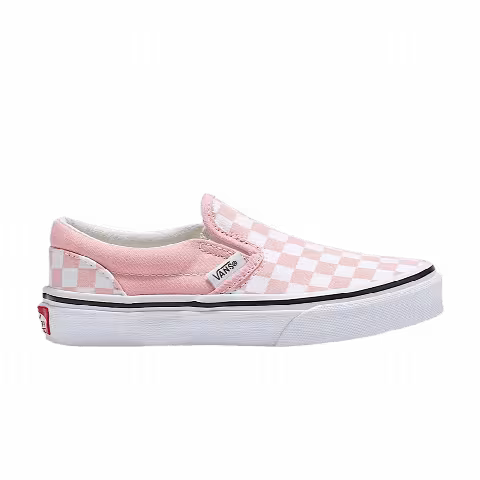 Vans Classic Slip-On Kids 'Checkerboard - Powder Pink'