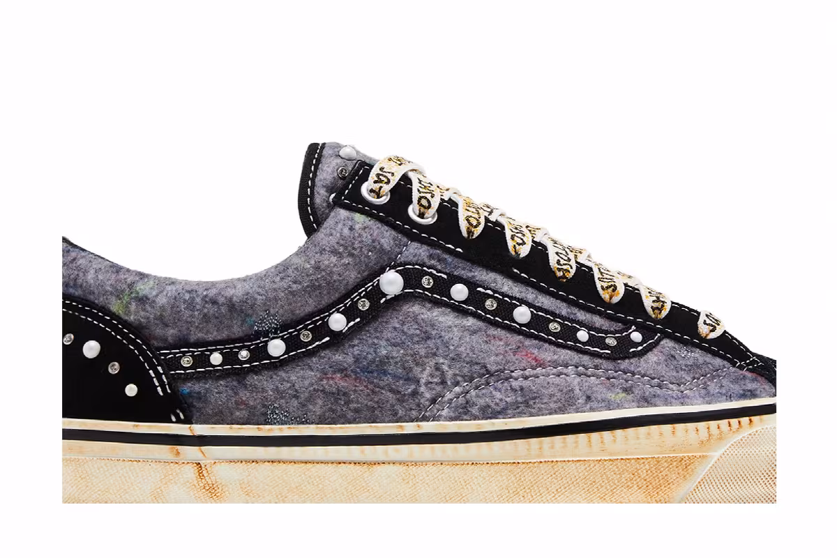 SATOSHI NAKAMOTO x Vans Old Skool Reissue 36 Speckled Moving Blanket Grey, view 3