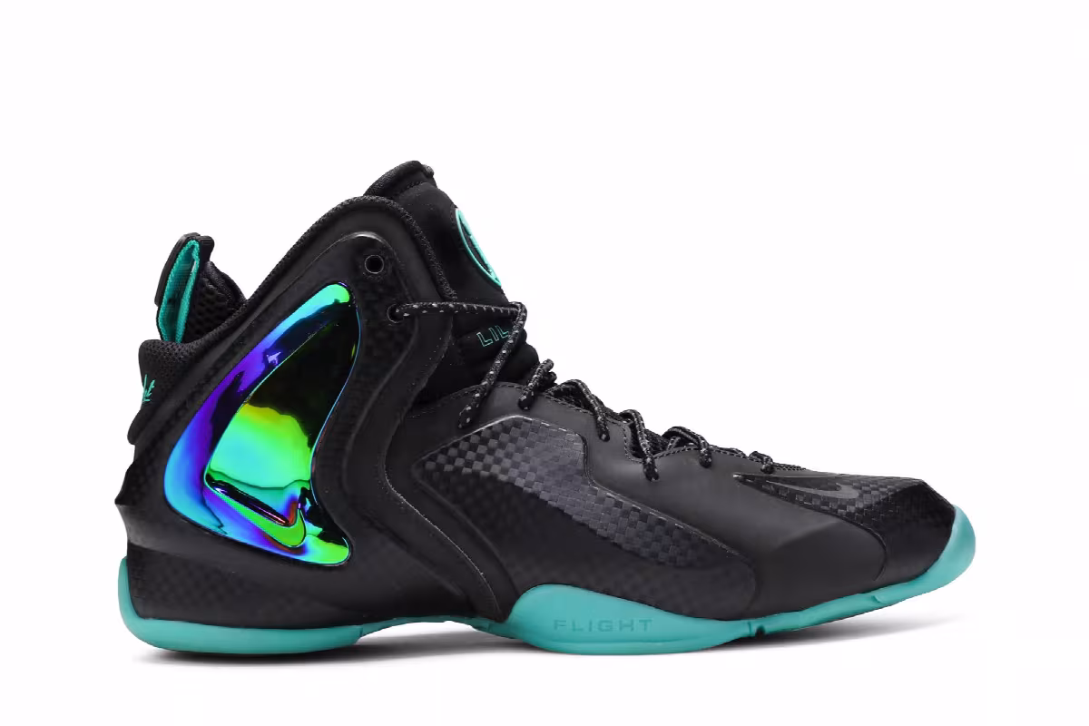 Nike Lil Penny Posite Black Hyper Jade, view 2