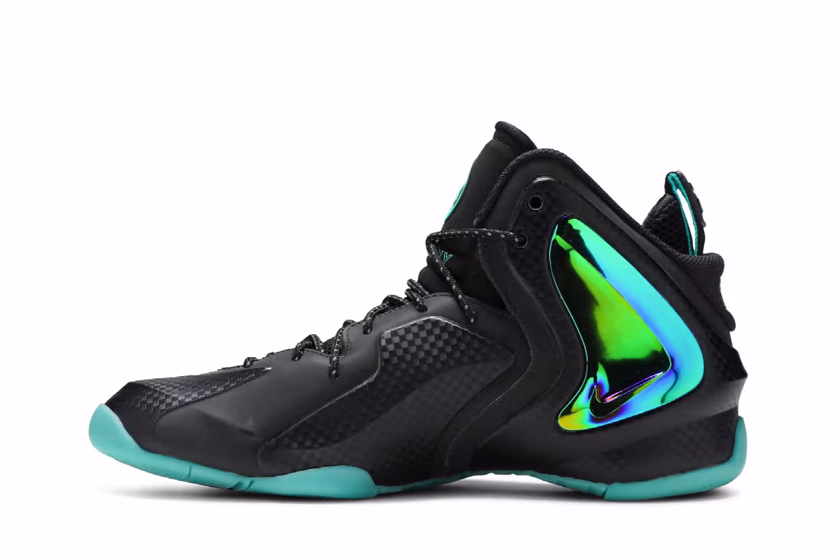 Nike Lil Penny Posite Black Hyper Jade, view 4