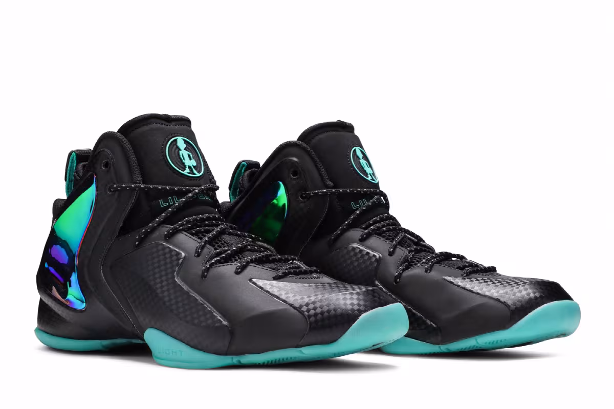 Nike Lil Penny Posite Black Hyper Jade, view 9