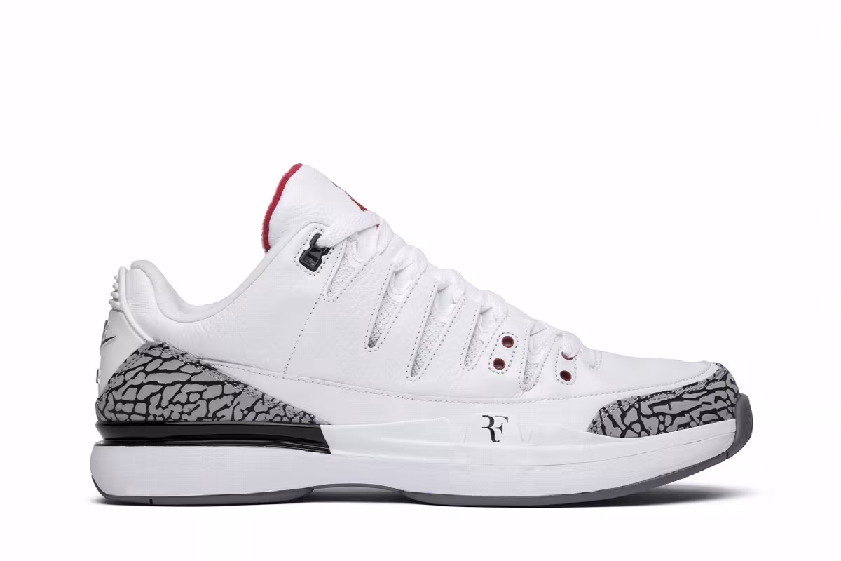 Nike Zoom Vapor Tour AJ3 White Cement, view 2