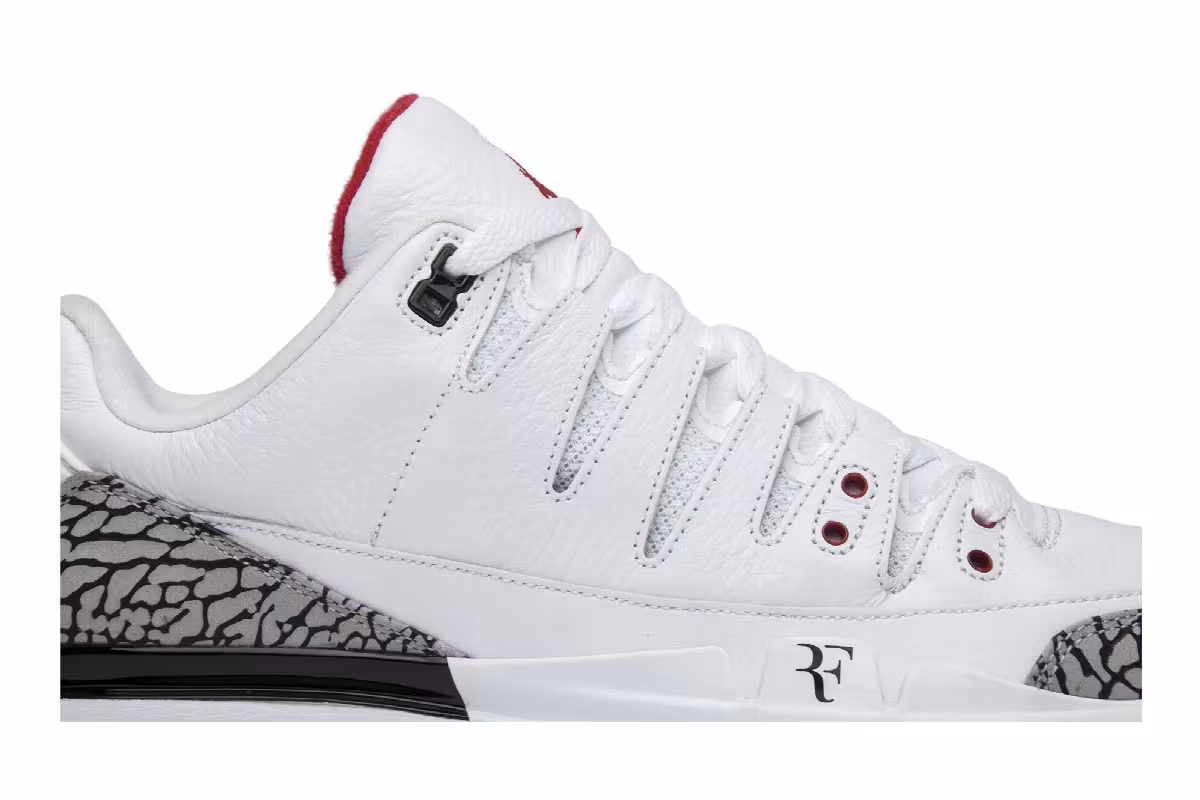 Nike Zoom Vapor Tour AJ3 White Cement, view 3