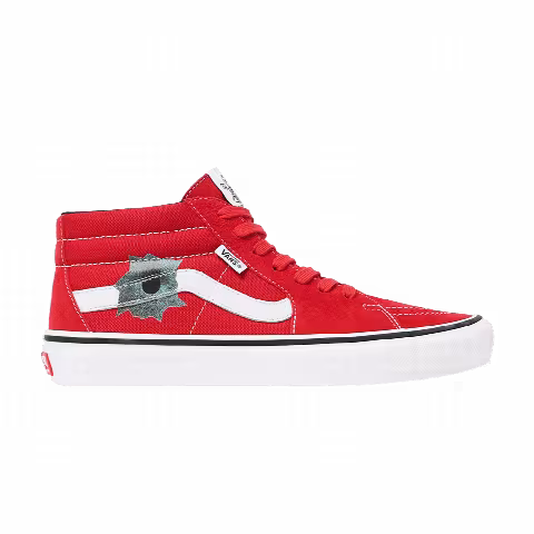 Supreme x Nate Lowman x Vans Skate Grosso Mid 'Red'