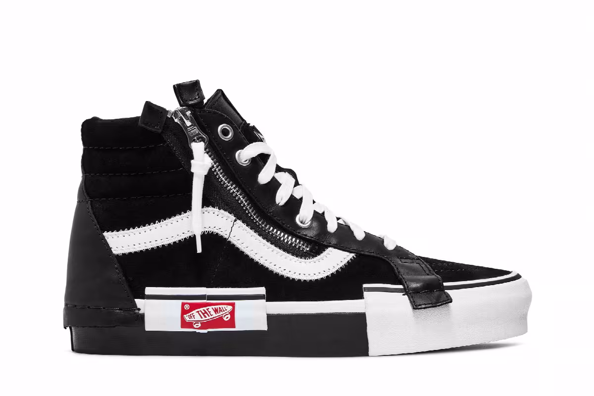 END. x Mastermind Japan x Vans Sk8-Hi Black, view 2