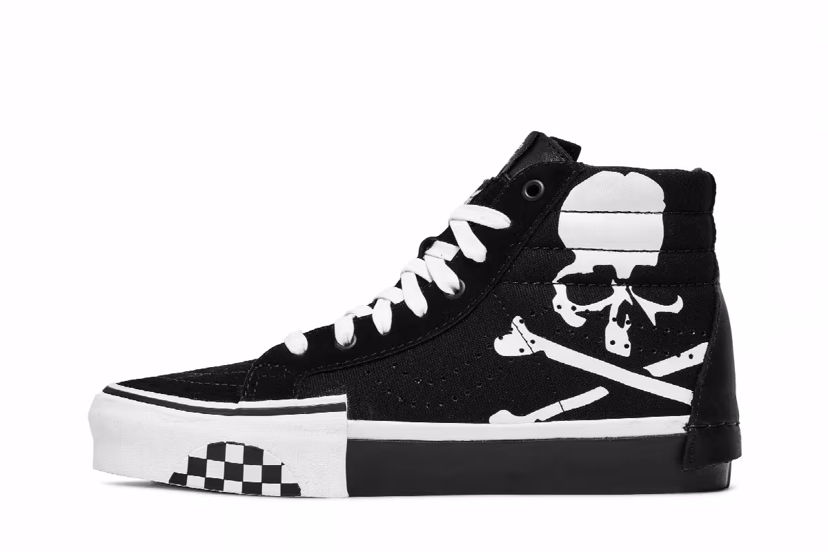 END. x Mastermind Japan x Vans Sk8-Hi Black, view 4