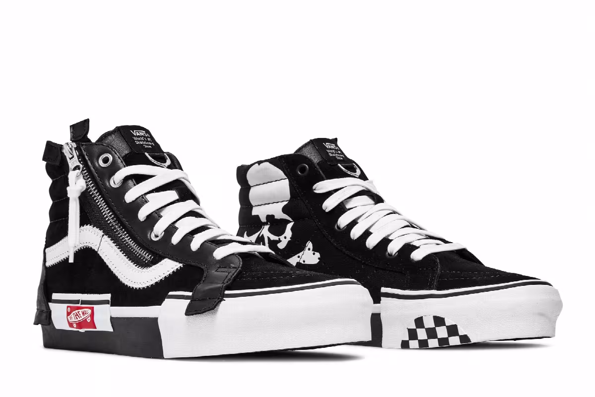 END. x Mastermind Japan x Vans Sk8-Hi Black, view 9