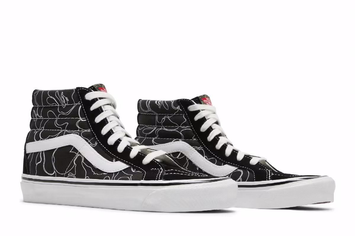 BAPE x Vans Sk8-Hi 38 DX Lined Camo, view 9