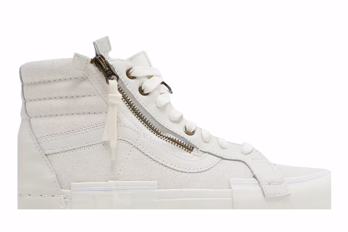 END. x Mastermind Japan x Vans Sk8-Hi White, view 3