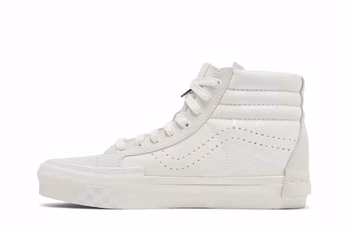 END. x Mastermind Japan x Vans Sk8-Hi White, view 4