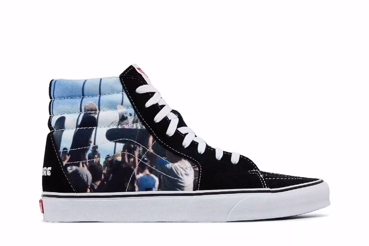 MOCA x Frances Stark x Vans Sk8-Hi Poets on the Pyre III, 2015, view 2