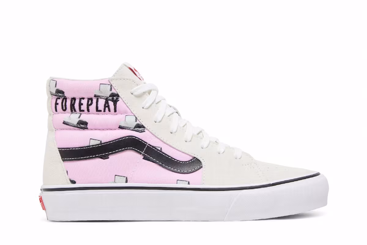 Cali Thornhill Dewitt x Vans Vault Sk8-Hi LX Pink Doomsday Foreplay, view 2