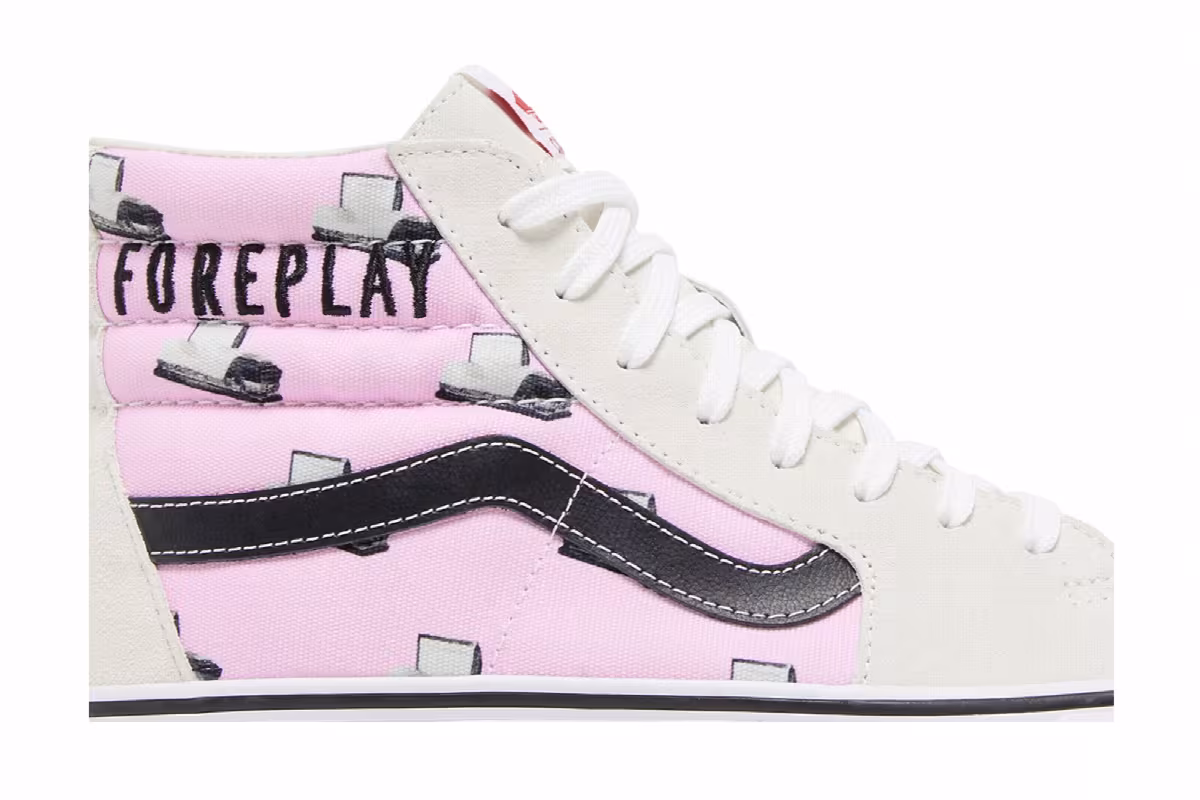 Cali Thornhill Dewitt x Vans Vault Sk8-Hi LX Pink Doomsday Foreplay, view 3