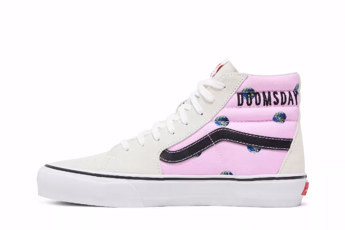 Cali Thornhill Dewitt x Vans Vault Sk8-Hi LX Pink Doomsday Foreplay, view 4