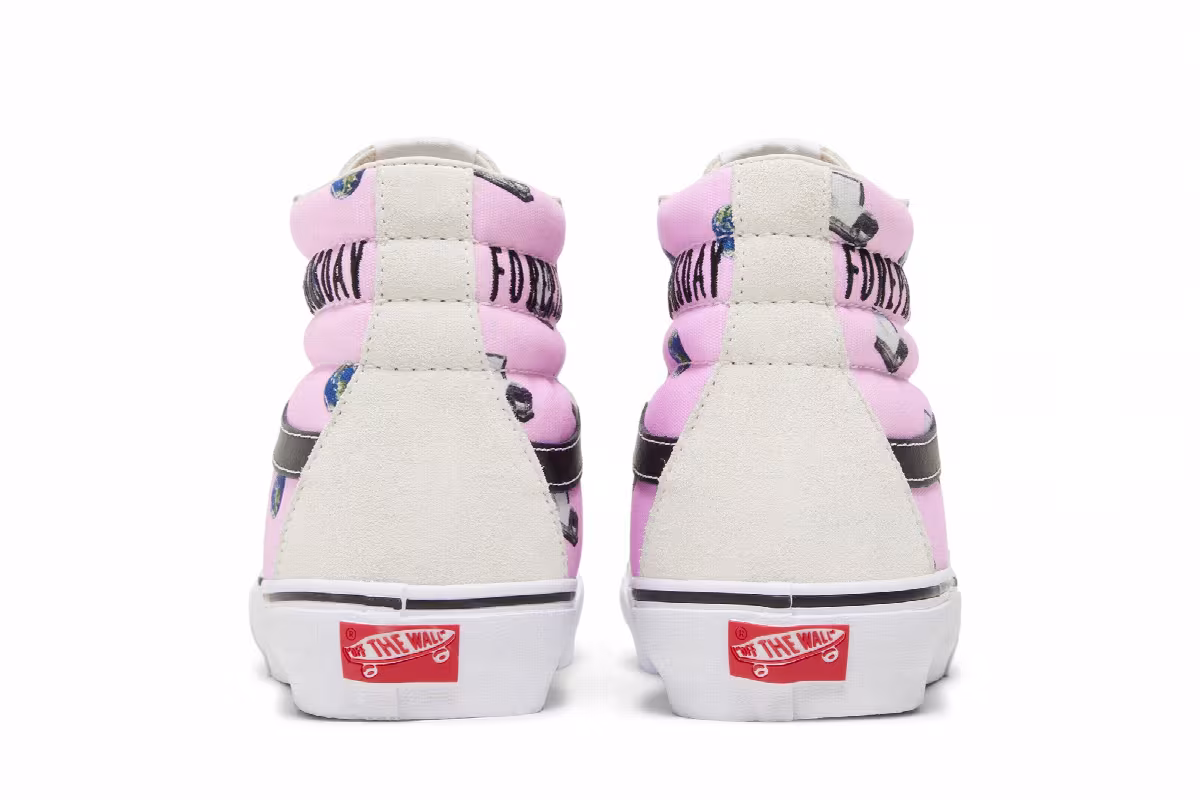 Cali Thornhill Dewitt x Vans Vault Sk8-Hi LX Pink Doomsday Foreplay, view 7