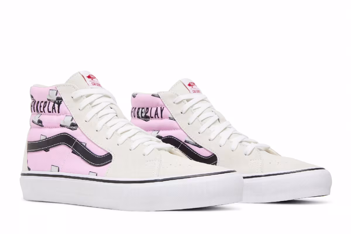 Cali Thornhill Dewitt x Vans Vault Sk8-Hi LX Pink Doomsday Foreplay, view 9