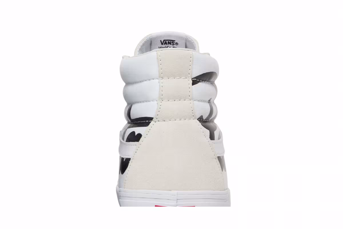 Patta x Vans Vault Sk8-Hi Reissue VLT LX Mean Eyed Cat - White, view 8