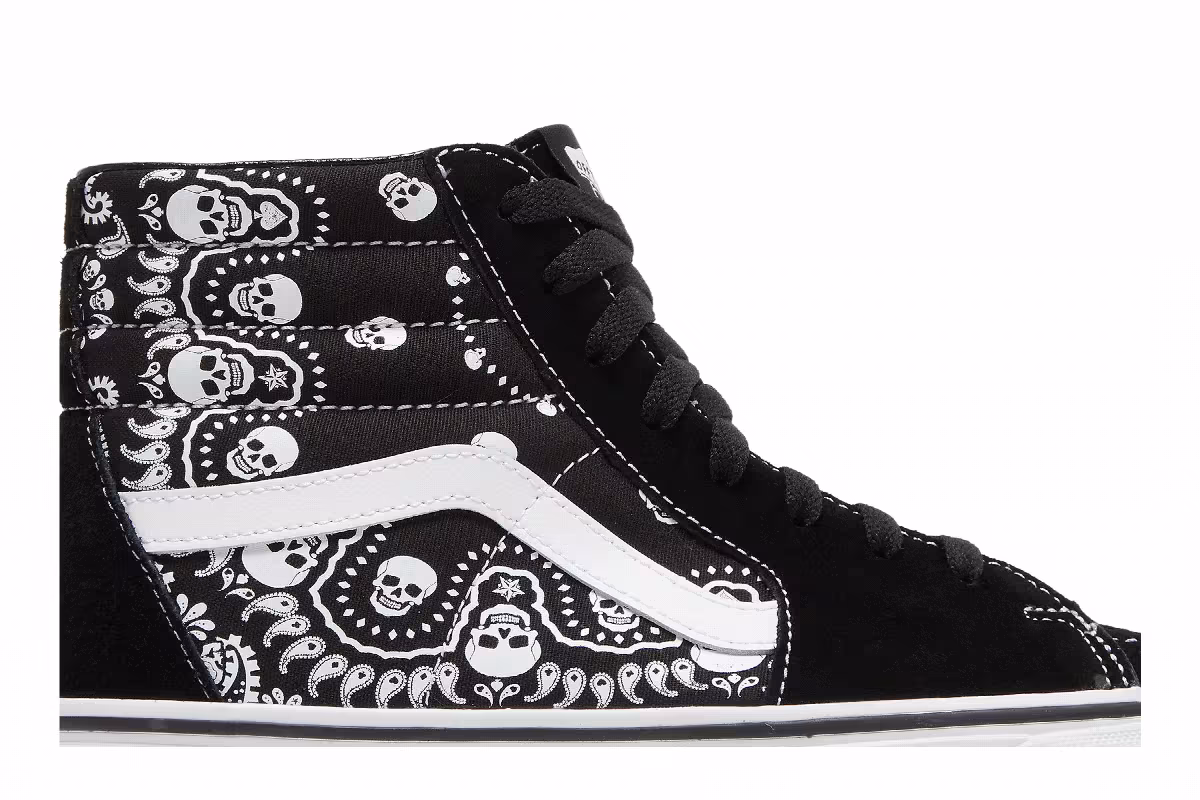 Vans Sk8-Hi Bandana - Black, view 3