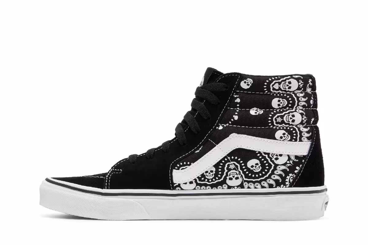 Vans Sk8-Hi Bandana - Black, view 4
