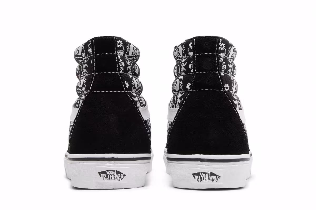 Vans Sk8-Hi Bandana - Black, view 7