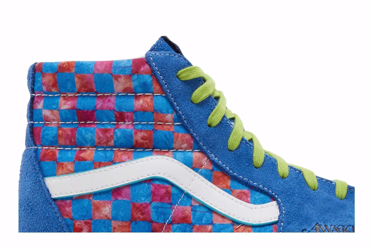Vans Awake NY x Sk8-Hi Pink Checkerboard, view 3