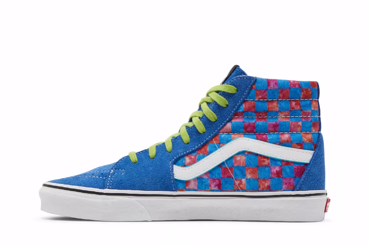 Vans Awake NY x Sk8-Hi Pink Checkerboard, view 4