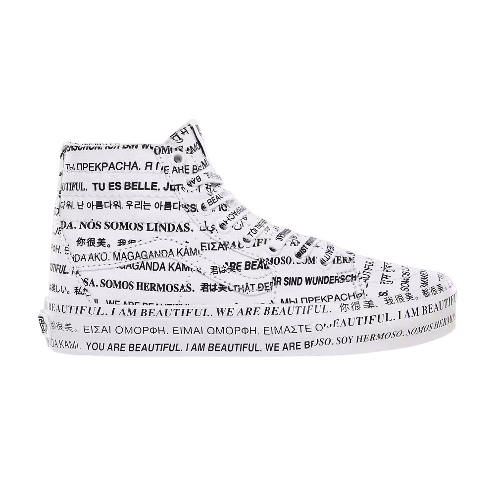 Vans Sk8-Hi Tapered We Are Beautiful - White