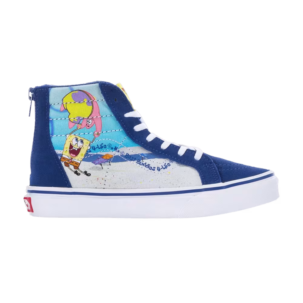 Vans SpongeBob SquarePants x Sk8-Hi Zip Kids Best Buddies 4 Life