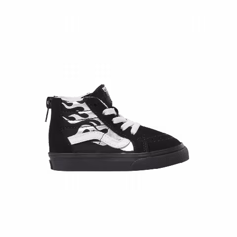 Vans Sk8-Hi Zip Toddler 'Metallic Flame - Black Silver'
