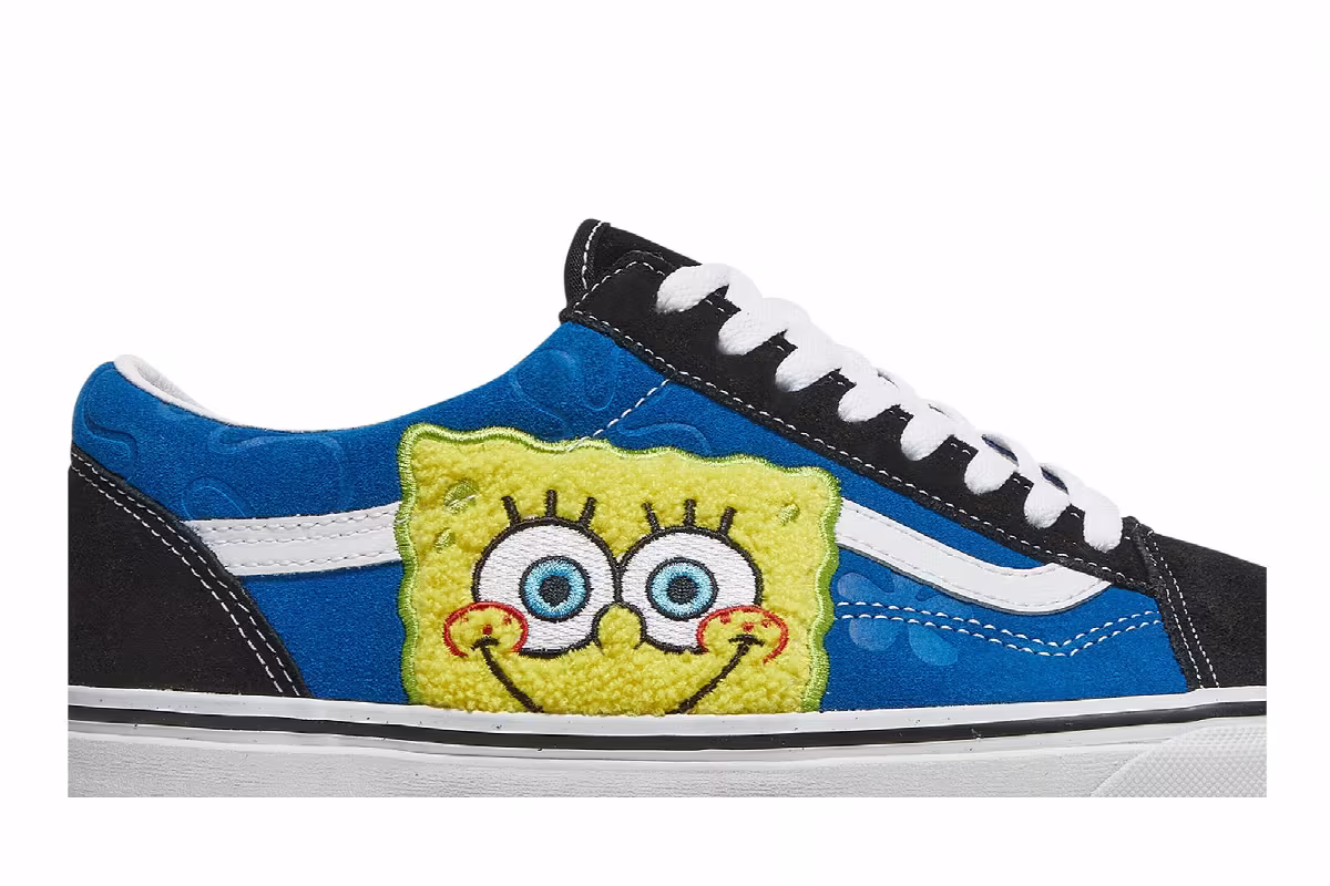 SpongeBob SquarePants x Vans Old Skool Smile Patch, view 3