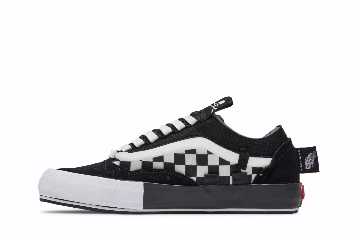 END. x Mastermind Japan x Vans Old Skool Black, view 4
