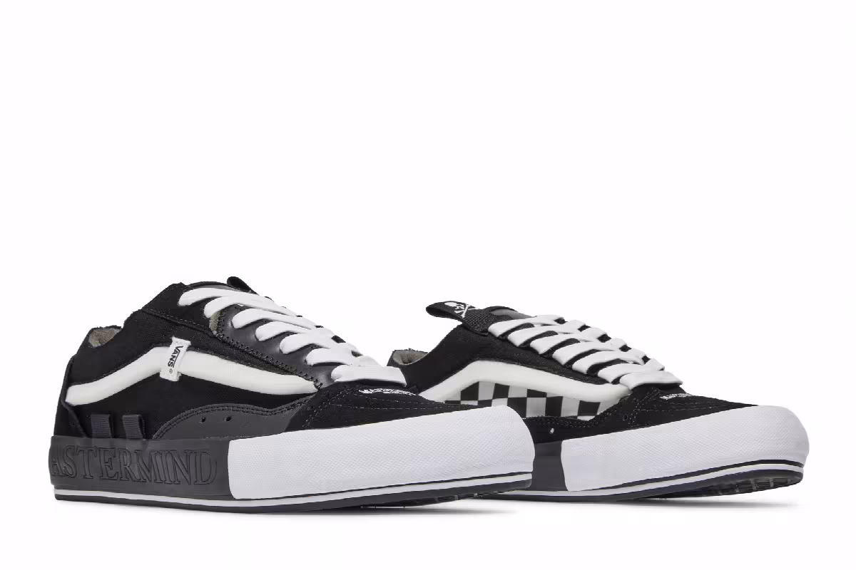 END. x Mastermind Japan x Vans Old Skool Black, view 9