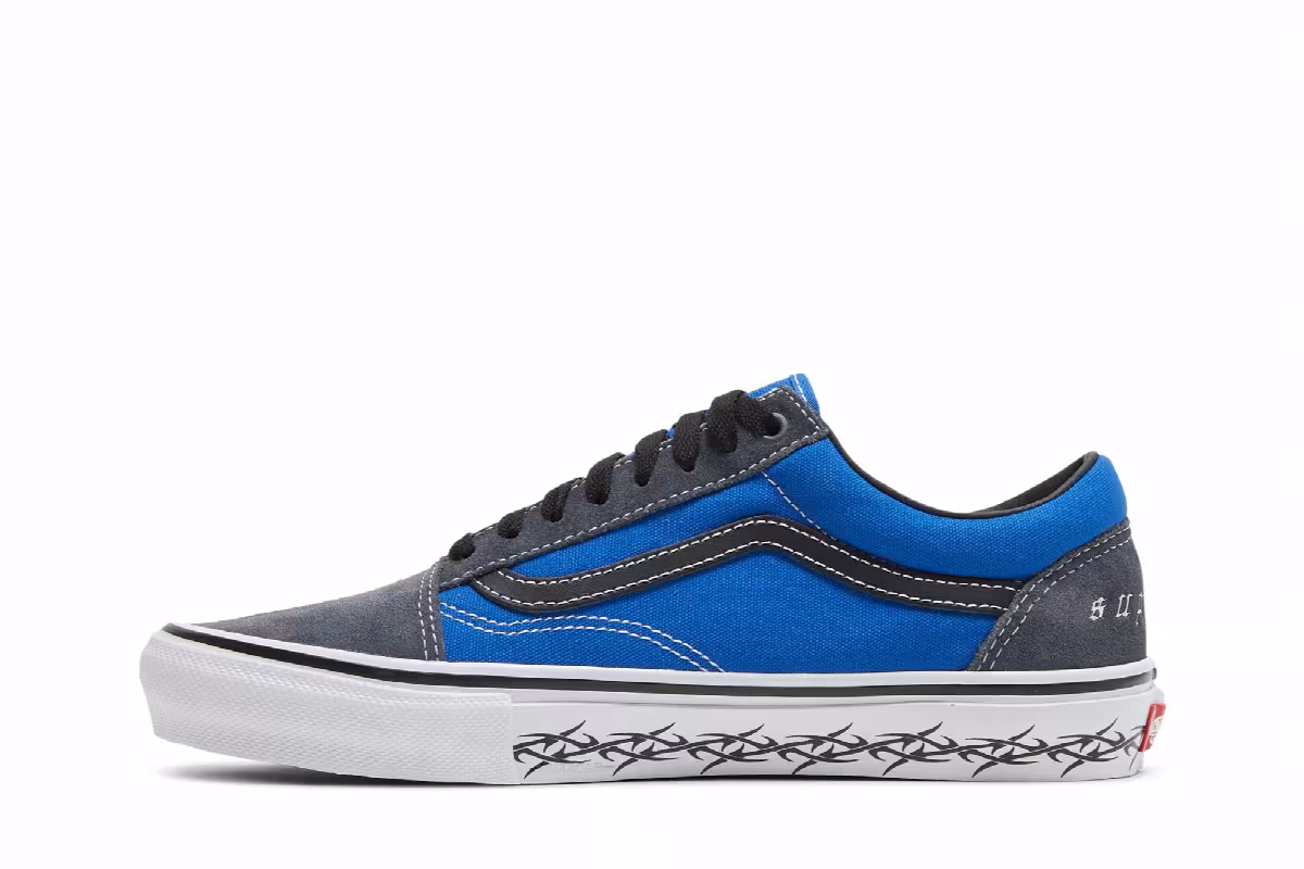 Supreme x Vans Old Skool Barbed Wire - Royal, view 4