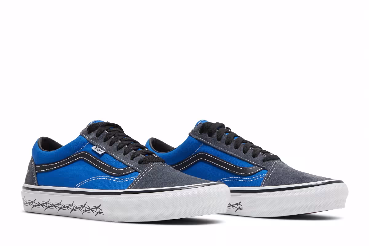 Supreme x Vans Old Skool Barbed Wire - Royal, view 9