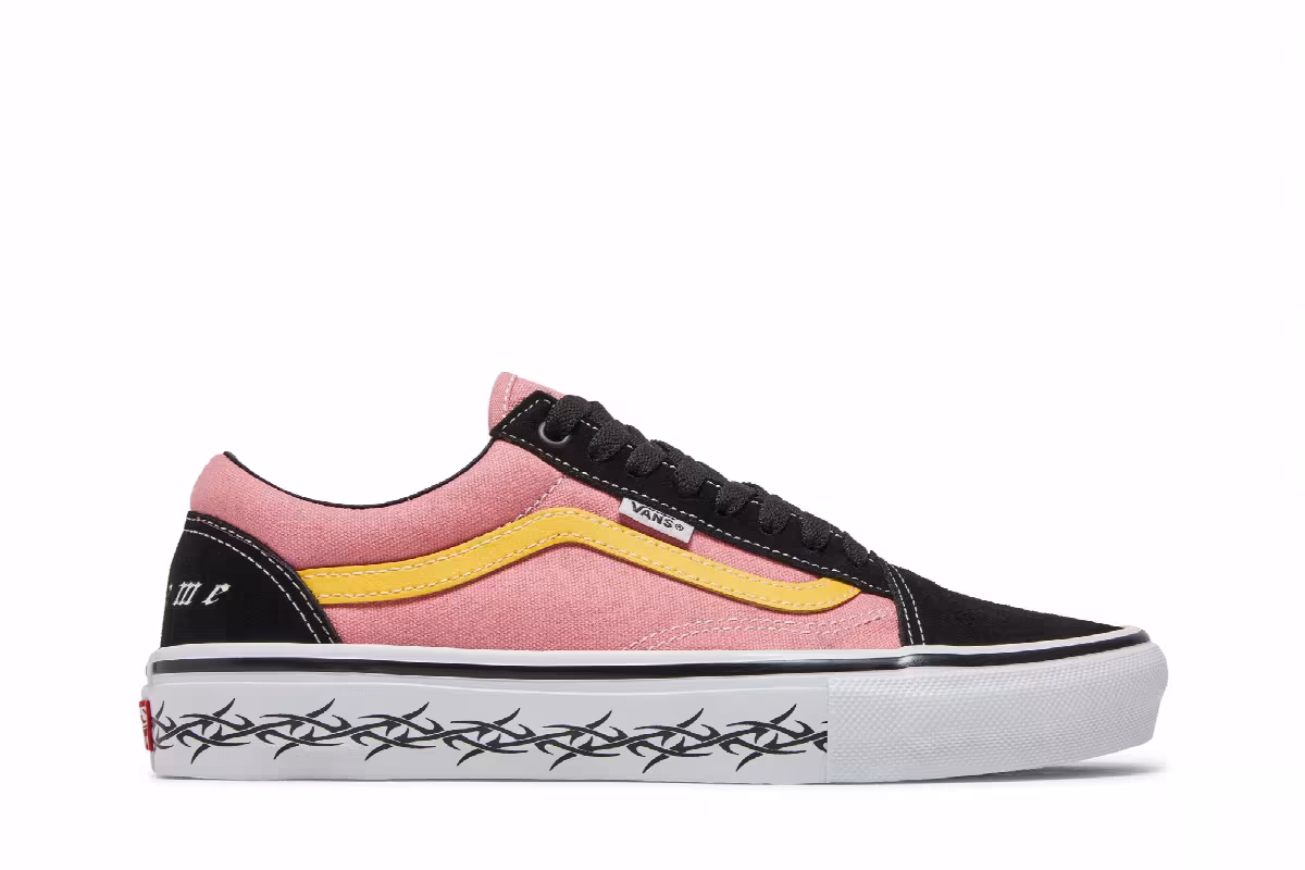 Supreme x Vans Old Skool Barbed Wire - Pink, view 2