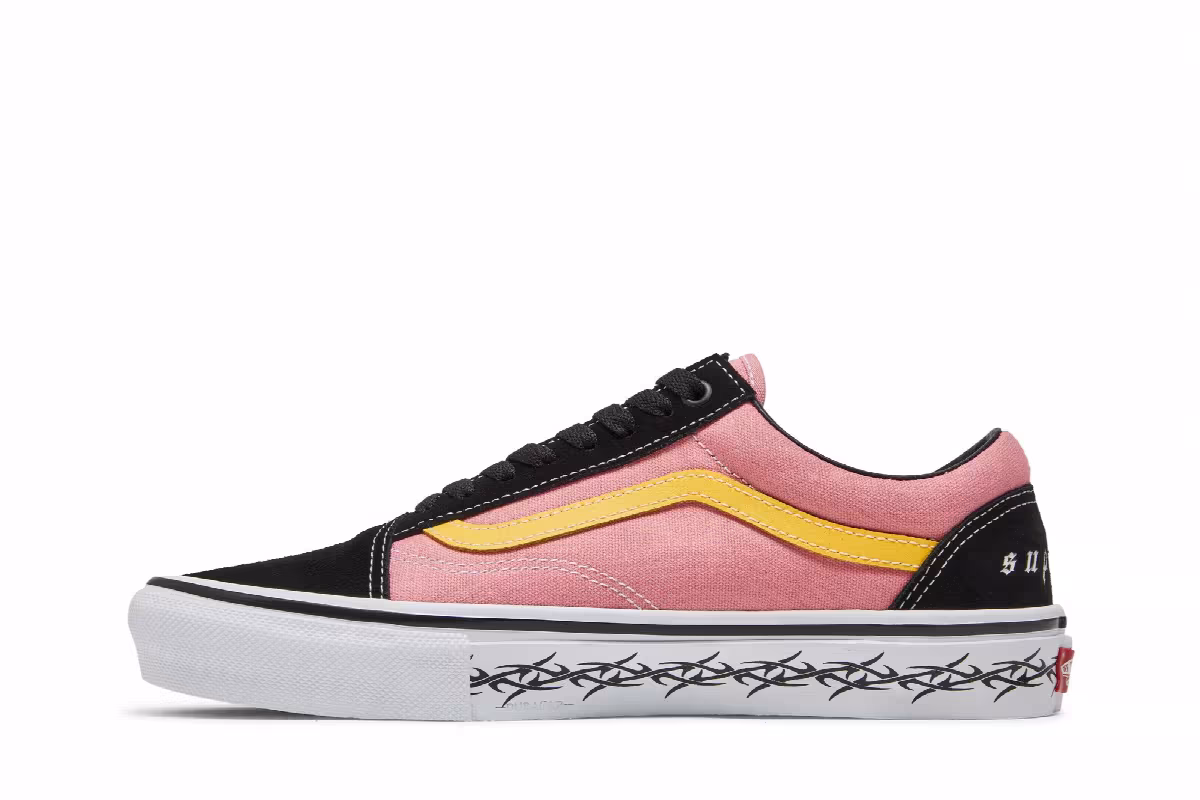Supreme x Vans Old Skool Barbed Wire - Pink, view 4