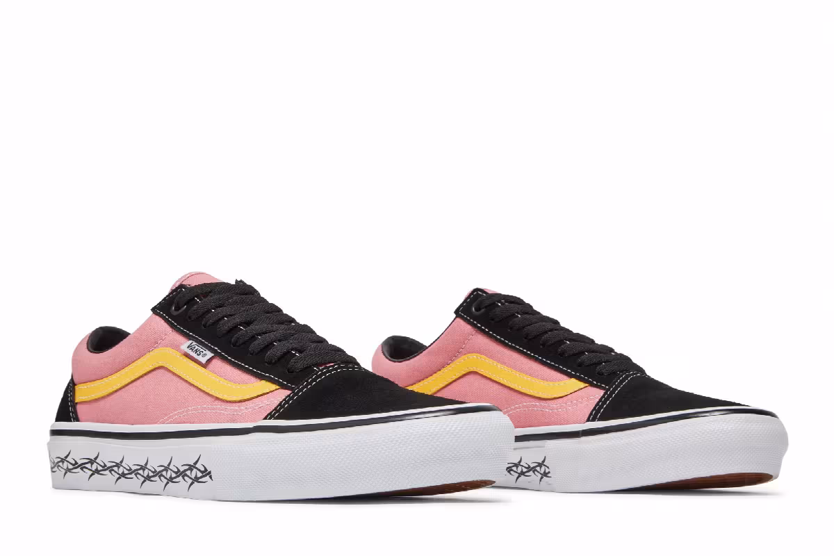 Supreme x Vans Old Skool Barbed Wire - Pink, view 9